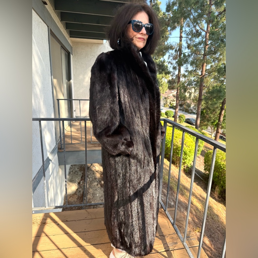 Elegant Black Fur Coat